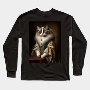 Royal Portrait of a Ragdoll Cat Long Sleeve T-Shirt